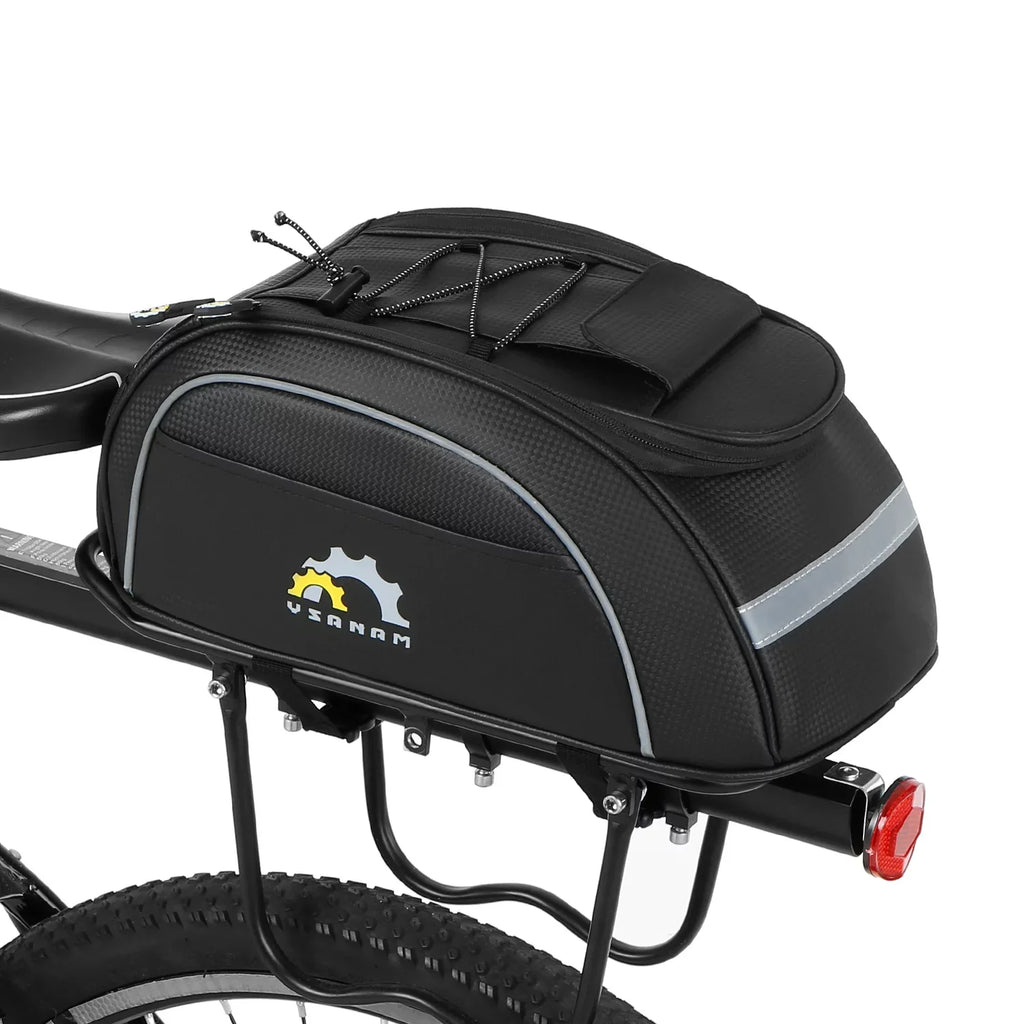 Tomshoo Waterproof Cycling Insulated Cooler Bag MTB Bike Trunk Bag Rear Rack Bag Storage Luggage Carrier Bag Pannier