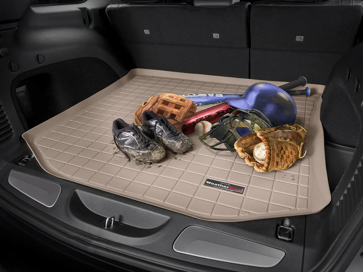 WeatherTech Cargo Trunk Liner with Bumper Protector matching with 2017-2022 Honda CR-V - Cargo Tray In Highest Position With Bumper Protector, Black