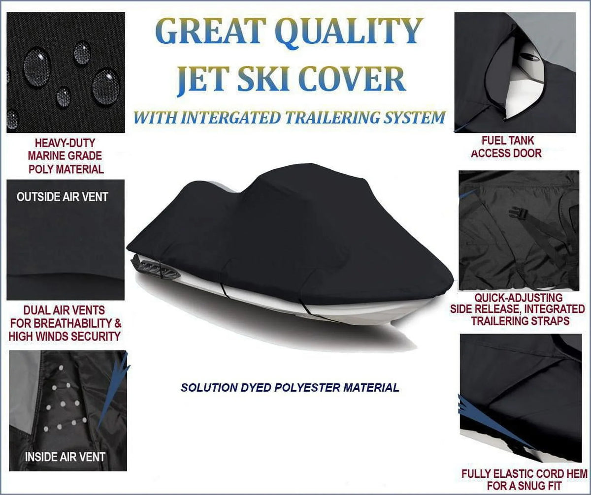 BLACK 600 DENIER JetSki shield suitable for Jet Ski shield Jetski Waverunner PWC Yamaha VX Limited 2016 2017-2020 2021 2022