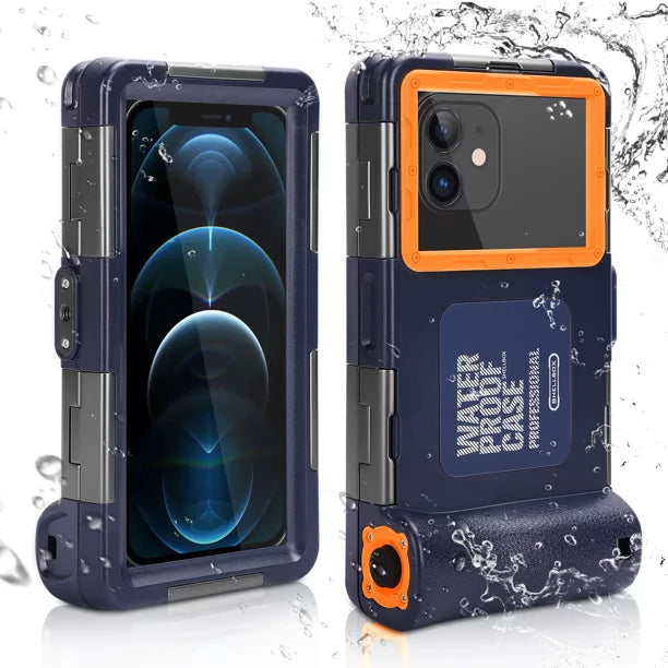 UrbanX Professional [15m/50ft] Swimming Diving Surfing Snorkeling Photo Video Waterproof Protective Case Underwater Housing for Oppo Reno4 SE And all Phones Up to 6.9 Inch LCD with Lanyard